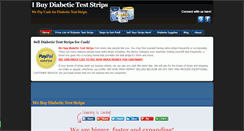 Desktop Screenshot of ibuydiabeticteststrips.com