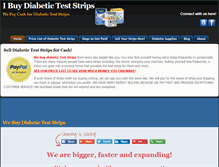 Tablet Screenshot of ibuydiabeticteststrips.com